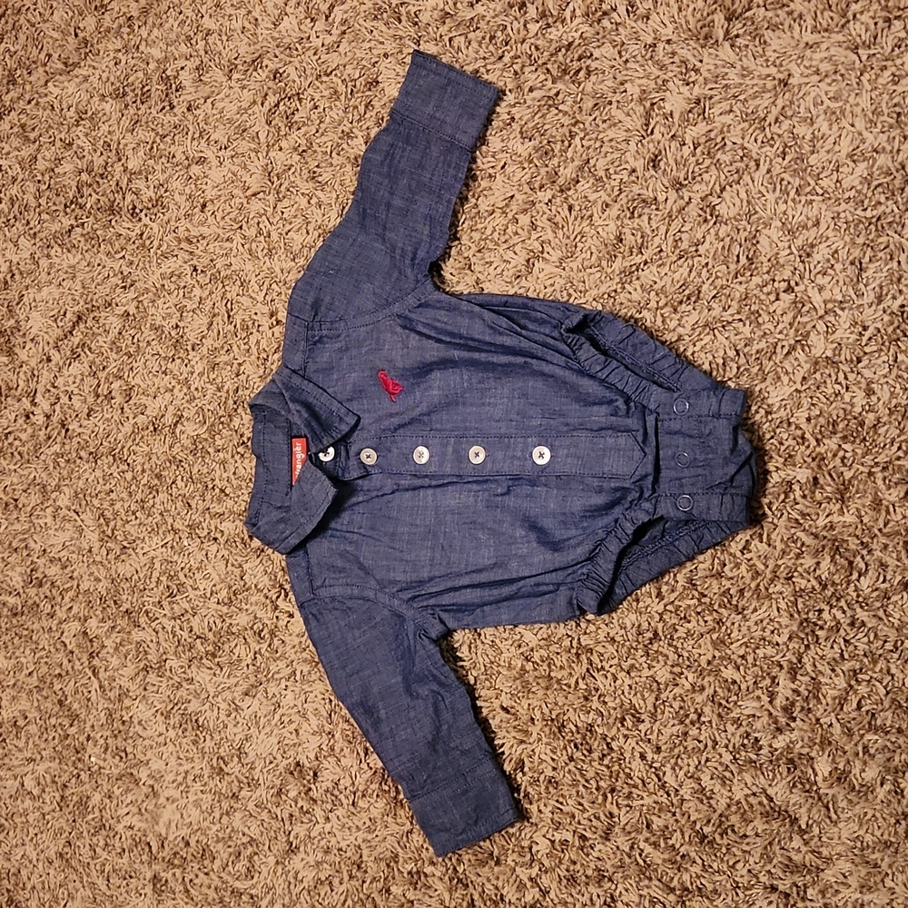 Wrangler Button Up Jean Onesie